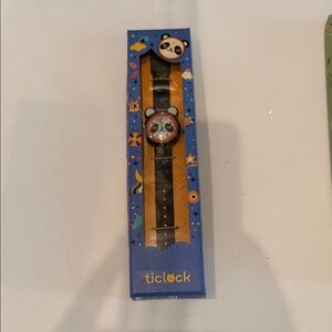 Tick Tock Kids Panda Watch - Black & Red